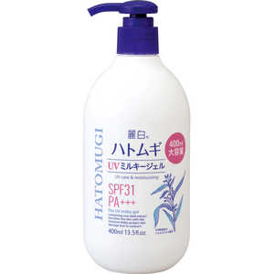 熊野油脂 ハトムギ UVミルキージェル SPF31 400ml 熊野油脂 ハトムギ UVミルキージェル SPF31 400ml