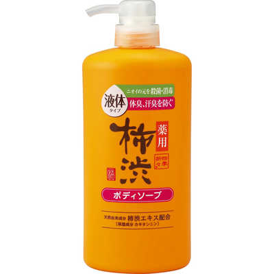 熊野油脂 四季折々 薬用 柿渋ボディソープ 本体 600mL の通販