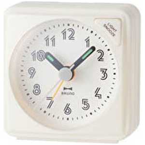 ＜コジマ＞ BRUNO ブルーノ 目覚まし時計 「ミニアラームクロック」 ホワイト BCA003WH画像