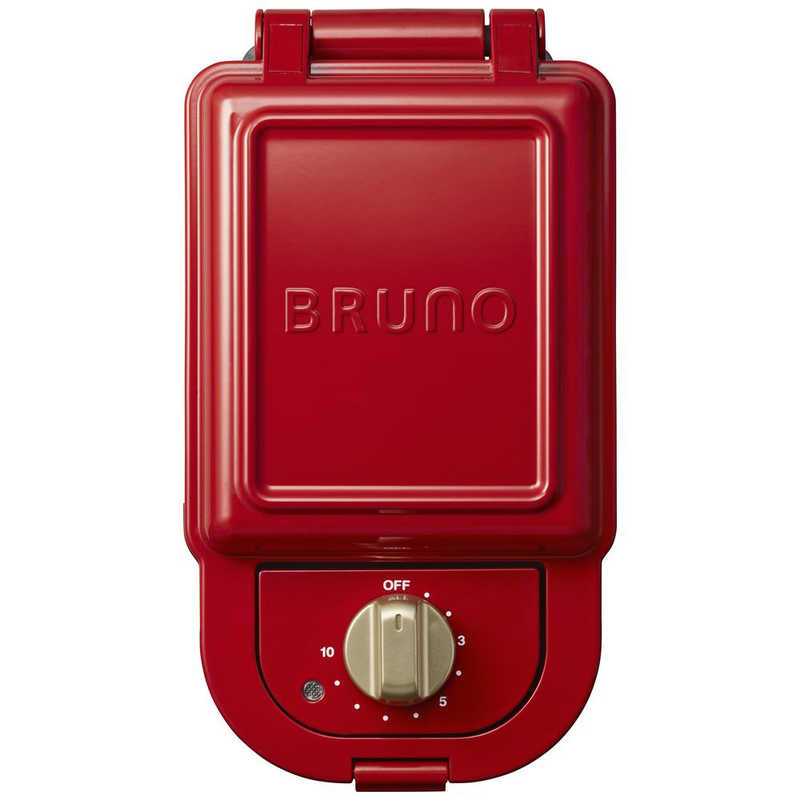 BRUNO　ブルーノ BRUNO　ブルーノ ホットサンドメーカー シングル レッド BOE043-RD BOE043-RD