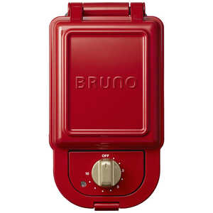 BRUNO　ブルーノ ホットサンドメーカー シングル レッド BOE043-RD
