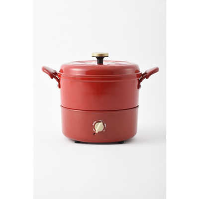 BRUNO ブルーノ マルチグリルポット レッド BOE065-RD の通販