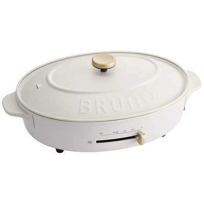 BRUNO ブルーノ オーバルホットプレート ホワイト WH ［プレート