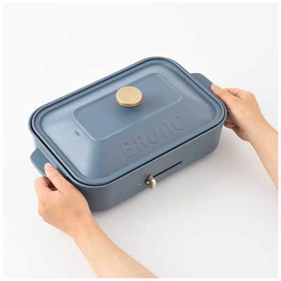 【美品】BRUNO ホットプレート 限定色ナイトブルー　BOE021 BRUNO ブルーノ コンパクトホットプレート Holidayカラー限定 NGTBL