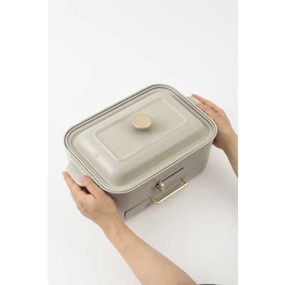 BRUNO ブルーノ コンパクトグリルホットプレート グレージュ