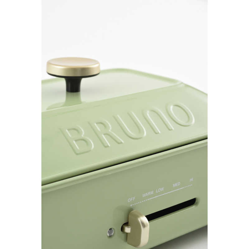 BRUNO　ブルーノ BRUNO　ブルーノ コンパクトホットプレート 限定カラー グラスグリーン -GGR ［プレート2枚］ BOE021-GGR BOE021-GGR