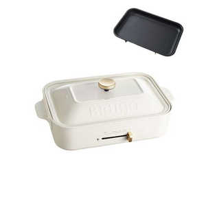 BRUNO ブルーノ コンパクトホットプレート 平面プレートのみ WH ［プレート1枚］ BOE119