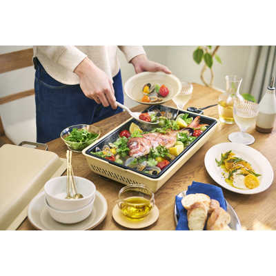 BRUNOフラットホットプレートBOE130-SABEサンドベージュ