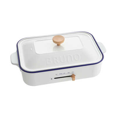 新品・未使用　BRUNO コンパクトホットプレート　ホワイトBOE021 BRUNO ブルーノ BRUNO コンパクトホットプレート BOE021-HWH の通販