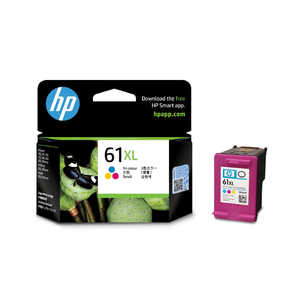  HP 61XL プリントカートリッジ(3色カラー・増量タイプ) カラー CH564WA