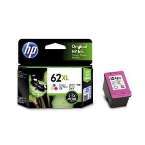 HP インクカｰトリッジ HP62XL C2P07AA (3色カラｰ/増量)
