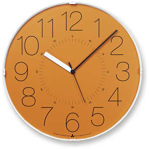 ＜コジマ＞ タカタレムノス Lemnos 壁掛け時計 カラ オレンジ オレンジ AWA2101OR画像
