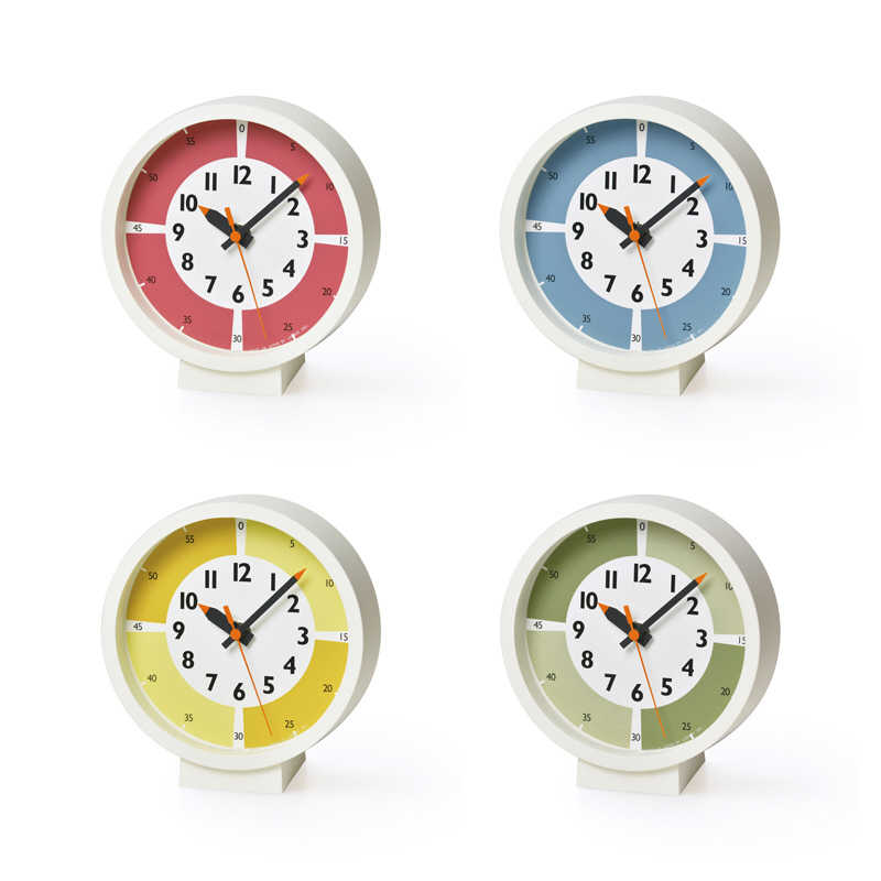 タカタレムノス タカタレムノス fun pun clock with color！ for table ライトブルー YD18-05LBL YD18-05LBL