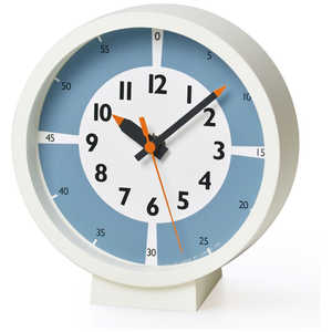 タカタレムノス fun pun clock with color! for table ライトブルー YD18-05LBL タカタレムノス fun pun clock with color! for table ライトブルー YD18-05LBL