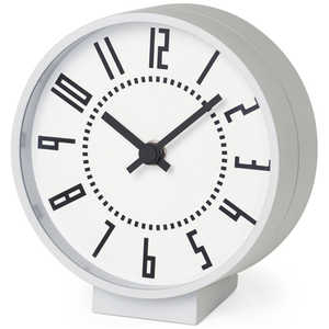 ＜コジマ＞ タカタレムノス Lemnos エキクロック 置時計ホワイト ホワイト TIL1908WH