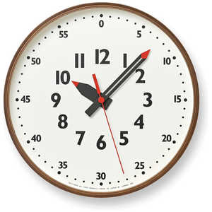タカタレムノス fun pun clock Sブラウン Lemnos YD1408SBW