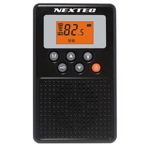 FRC 防災ラジオ ワイドFM対応 ブラック NX-W109RDBKE