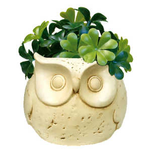 ケーアイジャパン 光触媒 インテリアグリーン アニマルポット 観葉植物 フクロウ/クローバー ANIMALPOT ケーアイジャパン 光触媒 インテリアグリーン アニマルポット 観葉植物 フクロウ/クローバー ANIMALPOT