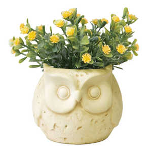 ケーアイジャパン 光触媒 インテリアグリーン アニマルポット 観葉植物 フクロウ/デイジーYE ANIMALPOT ケーアイジャパン 光触媒 インテリアグリーン アニマルポット 観葉植物 フクロウ/デイジーYE ANIMALPOT