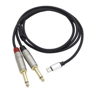 キクタニ USB-C to 1/4モノラル標準フォン オス x2 DAC内蔵ケーブル UTC-211-3FT キクタニ USB-C to 1/4モノラル標準フォン オス x2 DAC内蔵ケーブル UTC-211-3FT