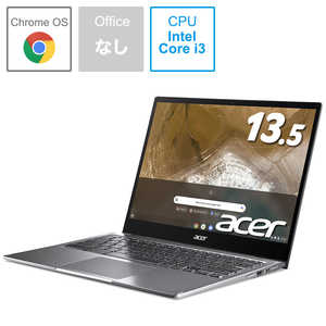 ACER エイサー ノｰトパソコン [13.5型/intel Core i3/eMMC:64GB/メモリ:8GB] CP713-2W-A38P/Eスティｰルグレイ