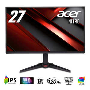 ACER  ߥ󥰱վǥץ쥤 NITRO VG0 27 /եHD(19201080) /磻ɡ ֥å VG270Gbmipx