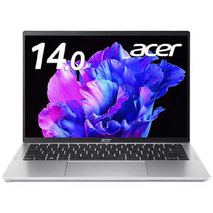 ACER エイサー ノートパソコン Swift Go 14 [ 14型 / Win11 Home / Core Ultra 7 / メモリ32GB / SSD512GB / Office ] ピュアシルバー SFG14-72-H73Y/F
