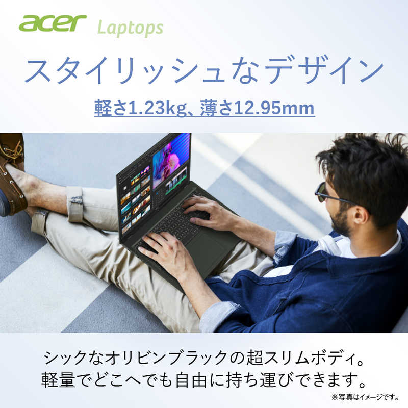 ACER エイサー ACER エイサー ノートパソコン オリビンブラック [16.0型 /Win11 /AMD Ryzen 7 /メモリ：16GB /SSD：512GB /Office] SFE16-43-A76Y/KF SFE16-43-A76Y/KF