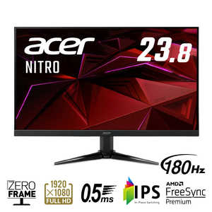 ACER エイサー ゲーミング液晶ディスプレイ ［23.8型 /フルHD(1920×1080) /ワイド］ ブラック QG241YM3bmiipx