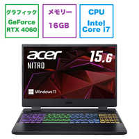 ACER エイサー ゲーミングノートパソコン Nitro 5 [RTX 4060 /15.6型 