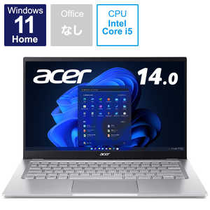 ACER エイサー ノートパソコン Swift 3 ピュアシルバー [14.0型 /intel Core i5 /メモリ:16GB /SSD:512GB] SF314-512-A56Y/S