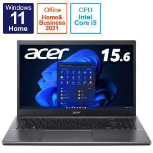 ACER エイサー ノートパソコン Aspire 5 スチールグレイ [15.6型 /intel Core i5 /メモリ:8GB /SSD:512GB /Office HomeandBusiness] A515-57-A58Y/SF