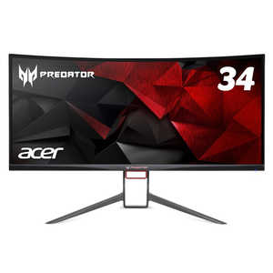 ACER エイサー ゲーミングモニター Pbmiphzx ブラック Predator(Ｘ34シリーズ) ブラック [34型 /UWQHD(3440×1440） /ワイド /曲面型] 
