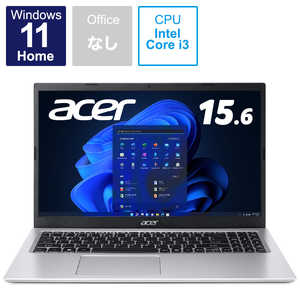 ACER エイサー ノートパソコン Aspire 3 ピュアシルバー (15.6型 /Windows11 Home /intel Core i3 /メモリ：8GB /SSD：256GB) I#O無 A31558WF38US