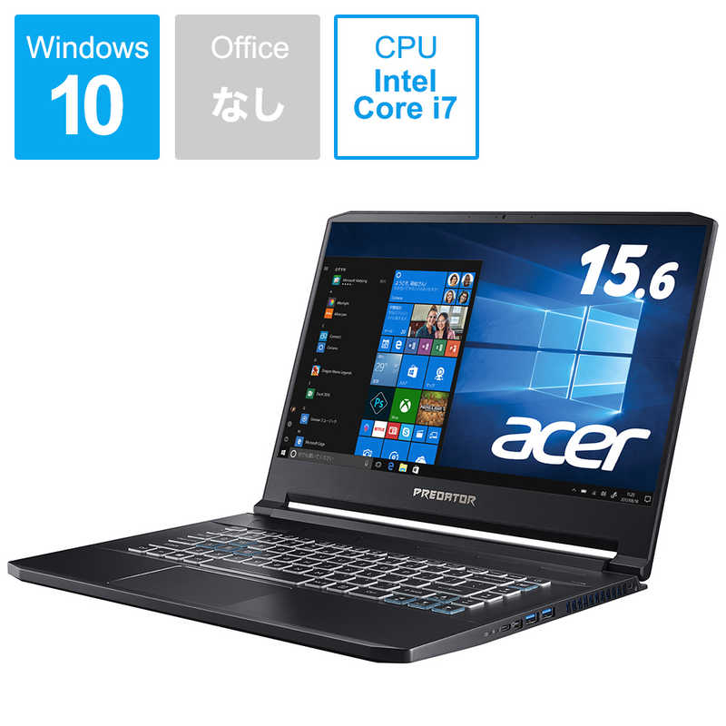 ACER エイサー ACER エイサー ゲーミングノートパソコン アビサルブラック [15.6型 /intel Core i7 /SSD:512GB /メモリ:16GB] PT515-51-A76Y7 PT515-51-A76Y7