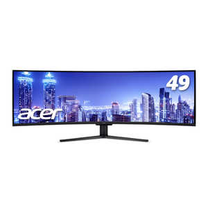 ACER エイサー HDR対応ゲーミングモニター EI491CRPBMIIIPX acer(EI1シリーズ) ブラック [49型 /ダブルフルHD(3840×1080) /ワイド /曲面型] 
