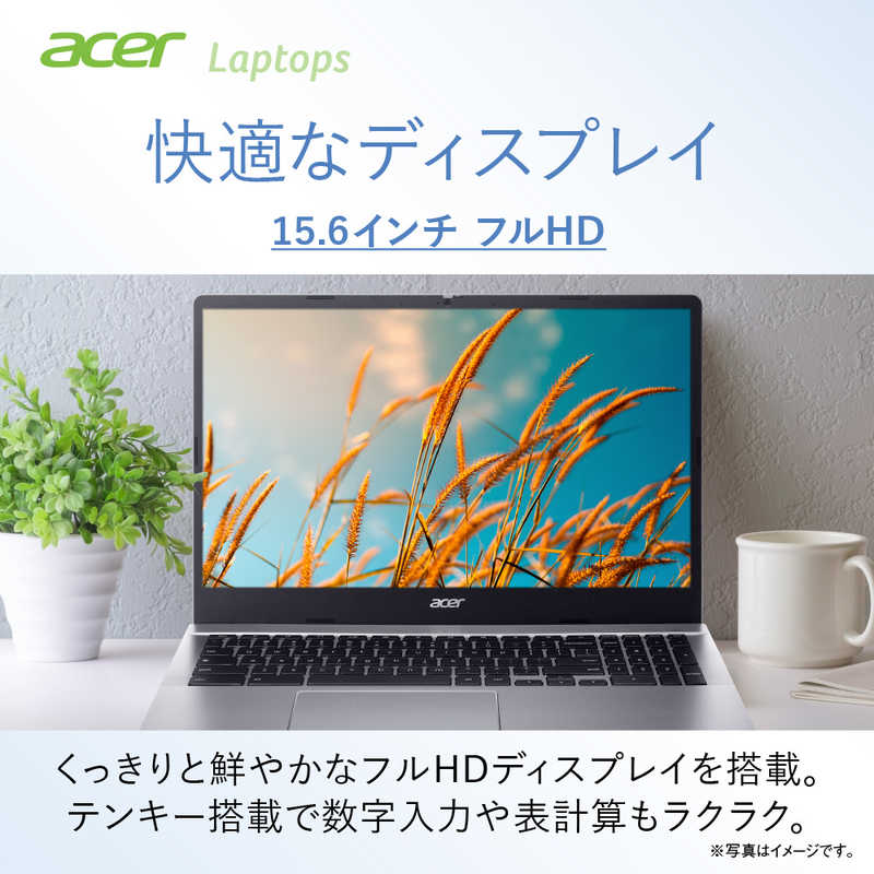 ACER エイサー ACER エイサー ノートパソコン Chromebook 315 スパークリングシルバー [15.6型 /Chrome OS /N100 /メモリ：4GB /eMMC：128GB] CB315-5H-F14Q CB315-5H-F14Q