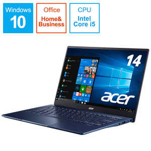 ACER エイサー ノｰトパソコン Swift 5[14.0型/intel Core i5/SSD:512GB/メモリ:8GB/2019年12月モデル] SF514-54T-F58Y/BF チャコｰルブルｰ