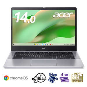 ACER エイサー Chromebook ピュアシルバー CB314-4H-F14P
