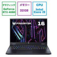 ACER エイサー ゲーミングノートパソコン アビサルブラック［16.0型 