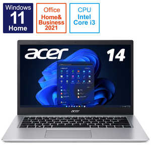 ACER エイサー Aspire 5 ピュアシルバー(14．0型 /Windows11 Home /メモリ：8GB) A514-54-WF38U/SF