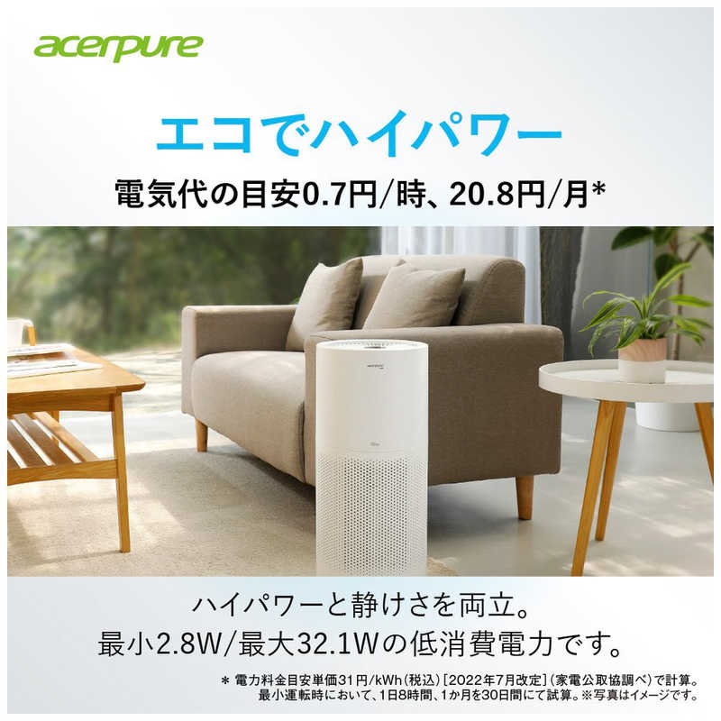 ACERPURE ACERPURE Acerpure Pro Vero 空気清浄:30畳まで PM2.5対応 マットホワイト＆アカアオテンテン AP353-10W AP353-10W