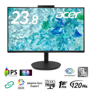 ACER �������� VERO/IPS/1ms/P�� ��23.8�� / �ե�HD(1920��1080) / �磻�� / 120Hz�� CB242YD6bmiprcx