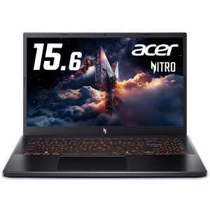 ACER エイサー ゲーミングノートパソコン Nitro [ RTX5050 / 15.6型 / Win11 Home / Core i7 / メモリ16GB / SSD512GB ] オブシディアンブラック ANV15-52-F76Y55