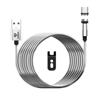クマザキエイム 超楽ピタッスマホ充電ケーブル シルバー PR クマザキエイム 超楽ピタッスマホ充電ケーブル シルバー PR