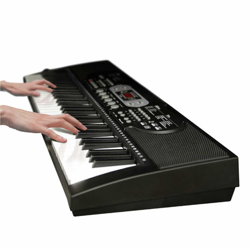 ファミリーライフ ファミリーライフ ガイド機能付き電子ピアノ ブラック a31652 a31652