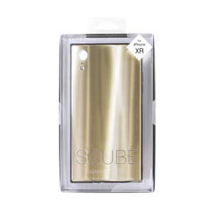 藤本電業 iPhone XR 6.1インチ 用 SQUBE 背面ガラス高光沢ケース J18MSQ05GD