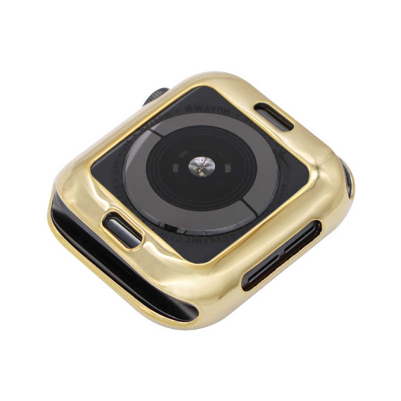 藤本電業 藤本電業 WAC-01GD44 Apple Watch 44mm メタリックソフトケース ゴールド WAC01GD44 WAC01GD44