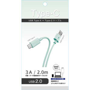 藤本電業 Type-Cケーブル 2.0m グリーン CK-C15GR 藤本電業 Type-Cケーブル 2.0m グリーン CK-C15GR