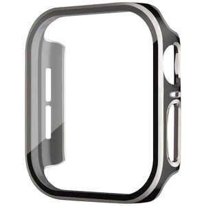 藤本電業 AppleWatch40mmガラスフィルム一体型ケース シルバーラインブラック ブラック WAC-02SBK40 藤本電業 AppleWatch40mmガラスフィルム一体型ケース シルバーラインブラック ブラック WAC-02SBK40
